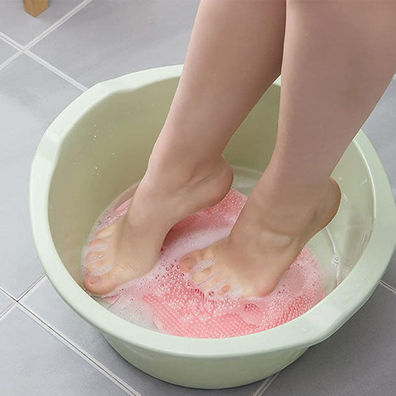 Siliconen Voetmat met Massagenopjes voor Douche Voetreiniging Acupressuur Stimulatie Badkamer Wellness | Sansoti