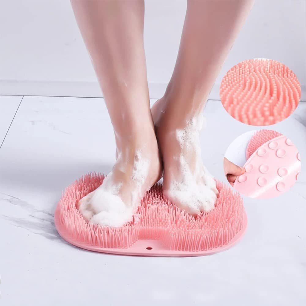 Siliconen Voetmat met Massagenopjes voor Douche Voetreiniging Acupressuur Stimulatie Badkamer Wellness | Sansoti