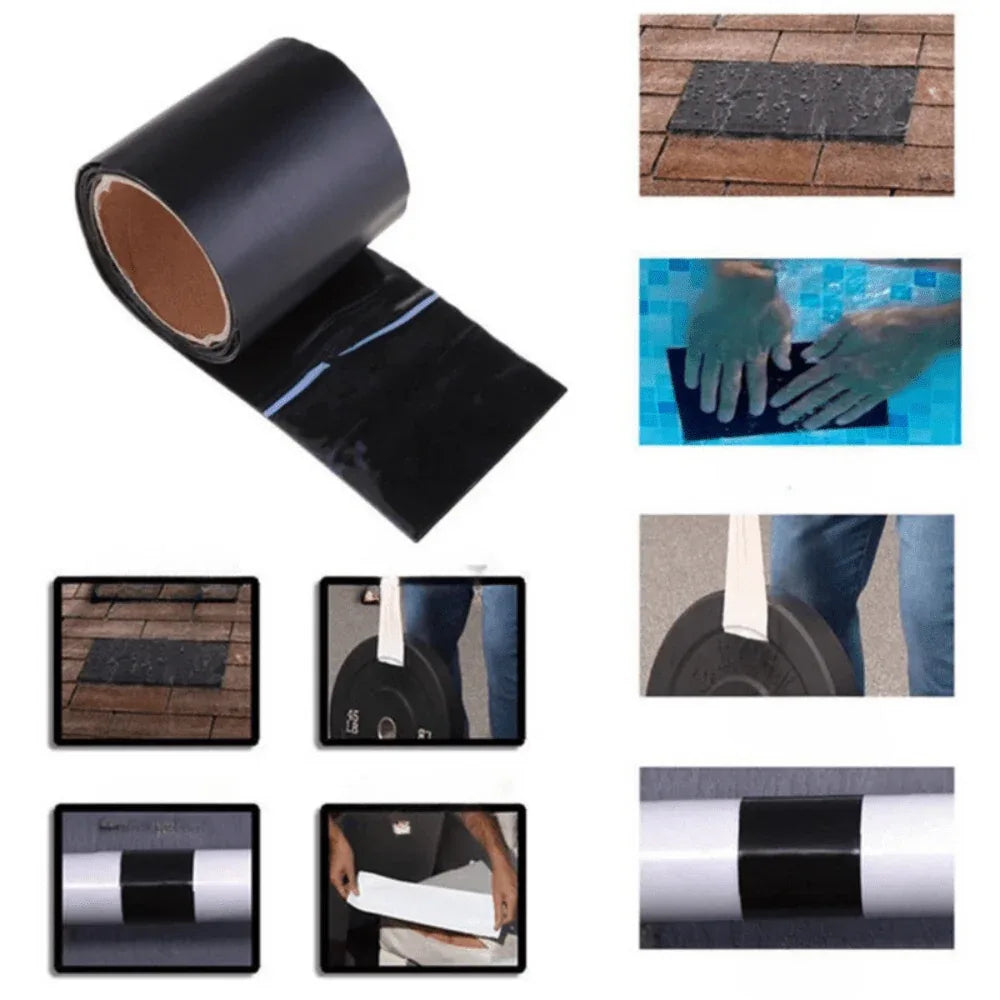Zelfklevende Afdichtingstape Waterdicht Flexibel UV-Bestendig PVC Metaal Glas Hout Reparatie Binnen Buiten | Sansoti