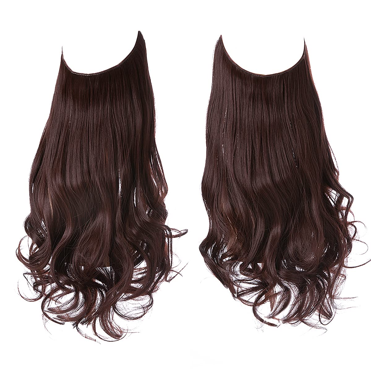 Onzichtbare Haarextensies Natuurlijk Volume Transparante Band Clip-vrij Verschillende Lengtes Salon Effect | Sansoti