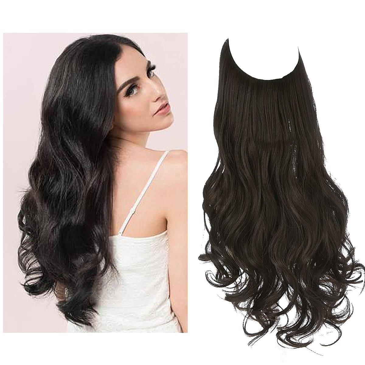 Onzichtbare Haarextensies Natuurlijk Volume Transparante Band Clip-vrij Verschillende Lengtes Salon Effect | Sansoti