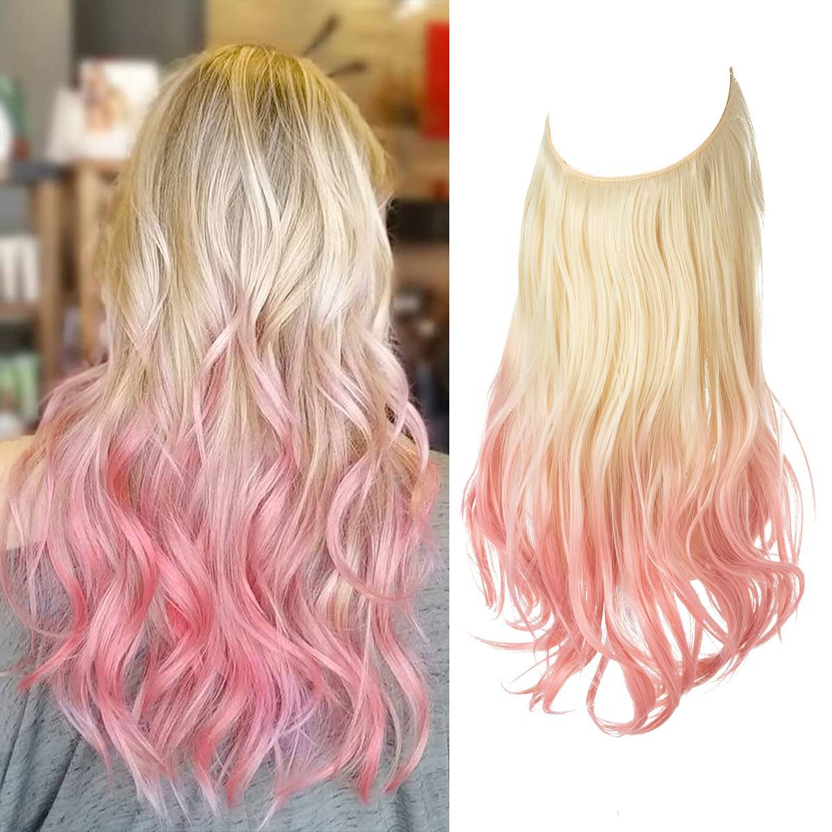Onzichtbare Haarextensies Natuurlijk Volume Transparante Band Clip-vrij Verschillende Lengtes Salon Effect | Sansoti