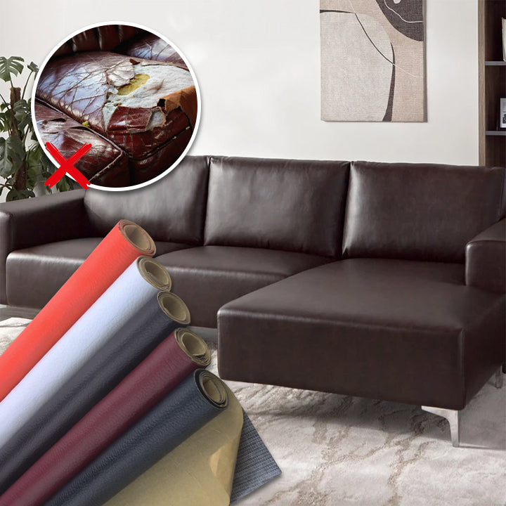 Zelfklevende Leerreparatiefolie 50x138cm Meubelherstel Bankstel Auto Interieur Leren Bank Herstellen | Sansoti