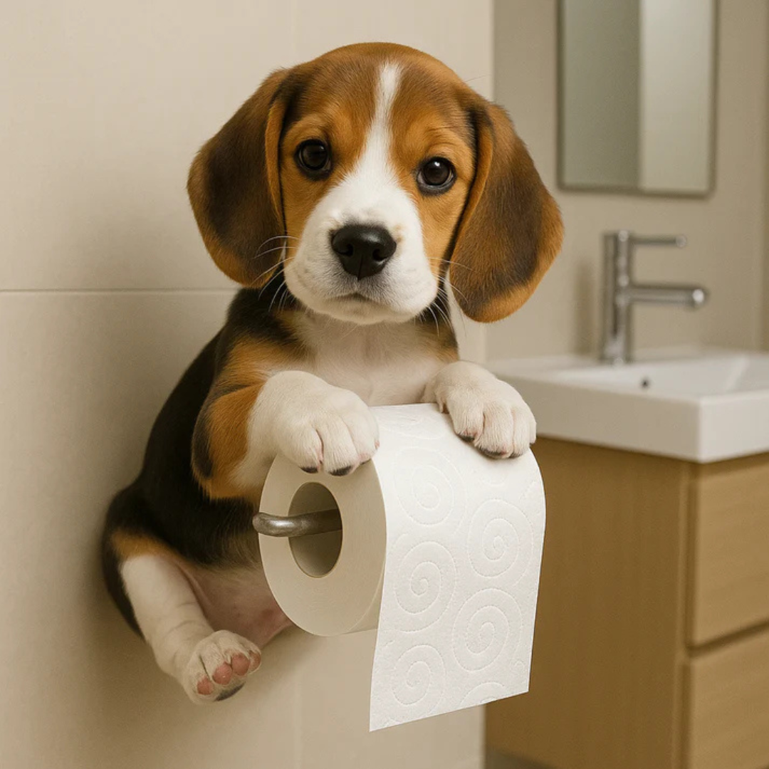 Support mural pour papier toilette en forme de chien, design décoratif en résine, pour salle de bains et toilettes, touche humoristique, durable, fixation murale, unique | Sansoti