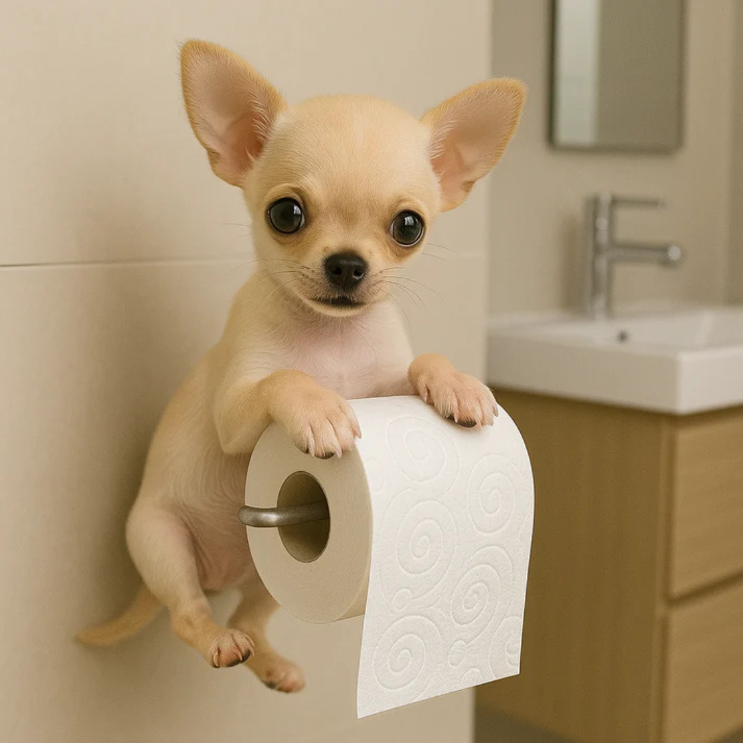 Support mural pour papier toilette en forme de chien, design décoratif en résine, pour salle de bains et toilettes, touche humoristique, durable, fixation murale, unique | Sansoti