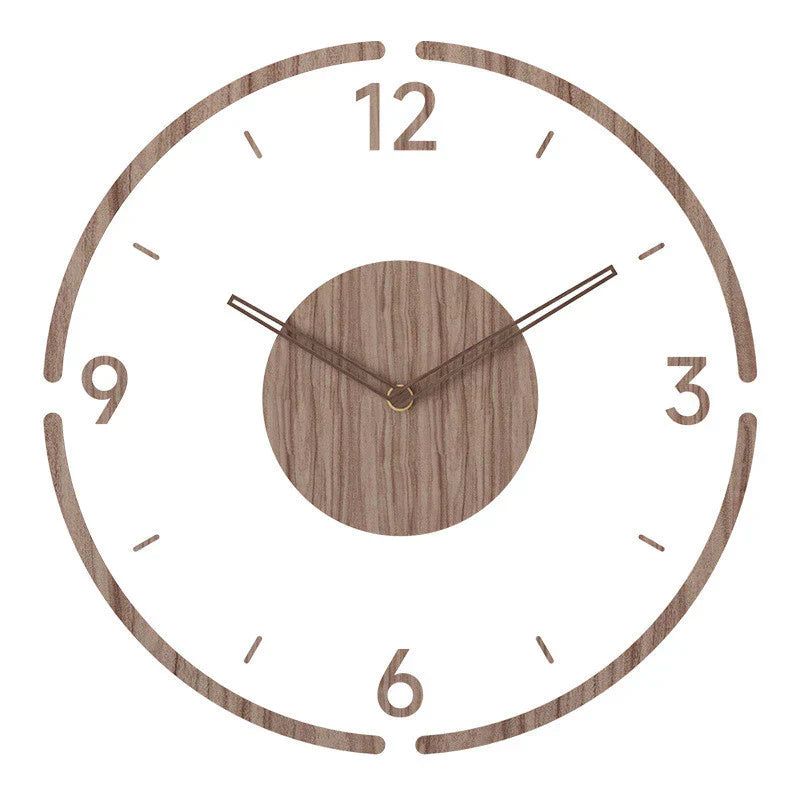 Skandinavische Holzwanduhr 35 cm – Minimalistisches & Stilvolles Design | Restfield