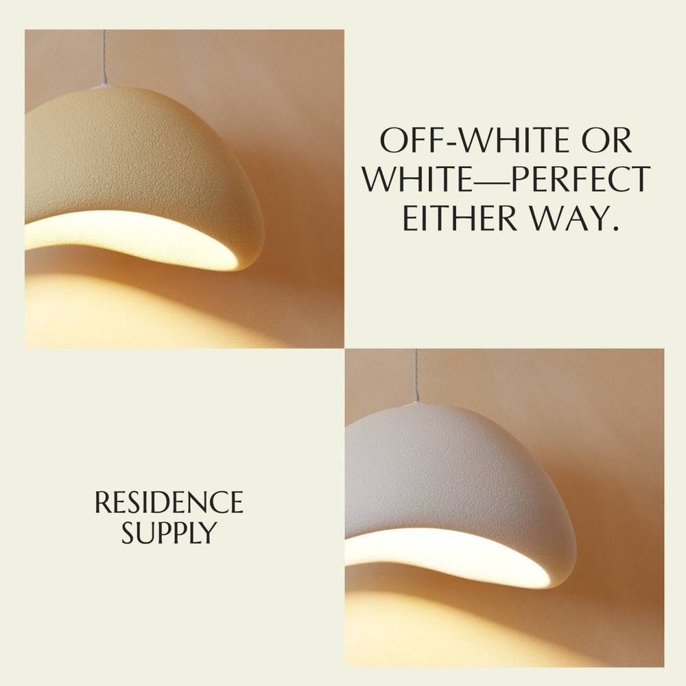 Japanse Minimalistische Hanglamp Met Organische Vorm En Zachte Sfeerverlichting | Sansoti