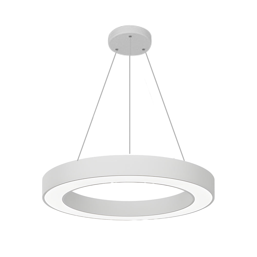 Industrielle LED-Ring-Pendelleuchte 6000K mit IP42 und Acryldiffusor | Restfield