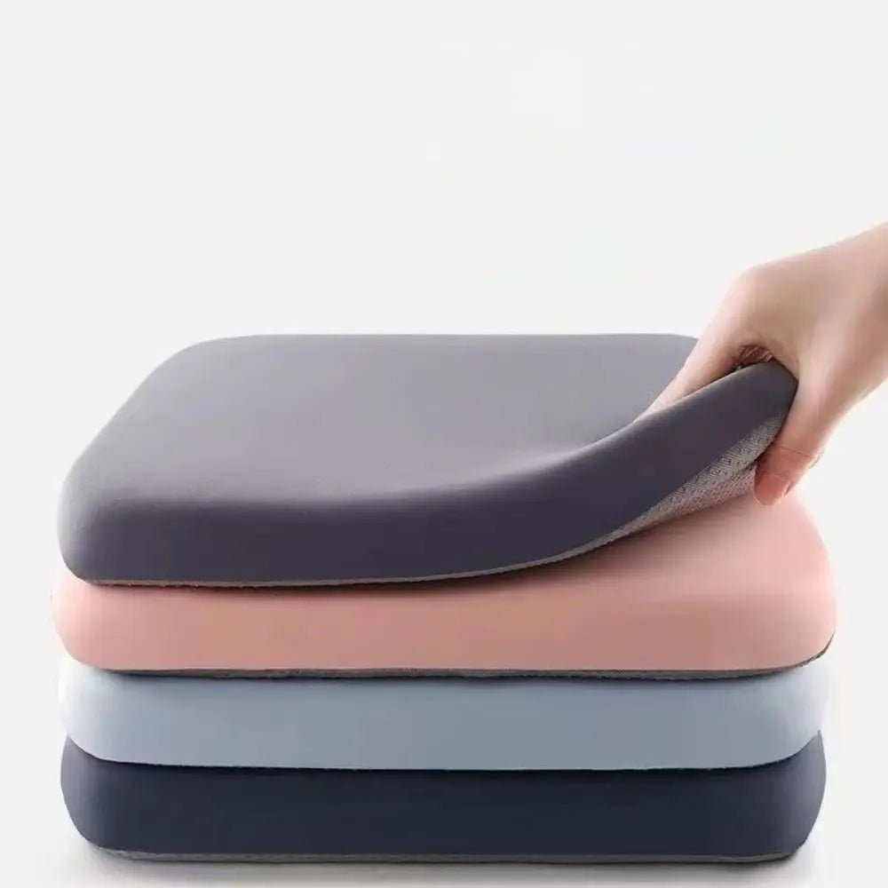 Ergonomic Seat Cushion with Non-Slip Base Shape-Retaining Memory Foam Filling for Car Office Home Optimal Comfort | Sansoti