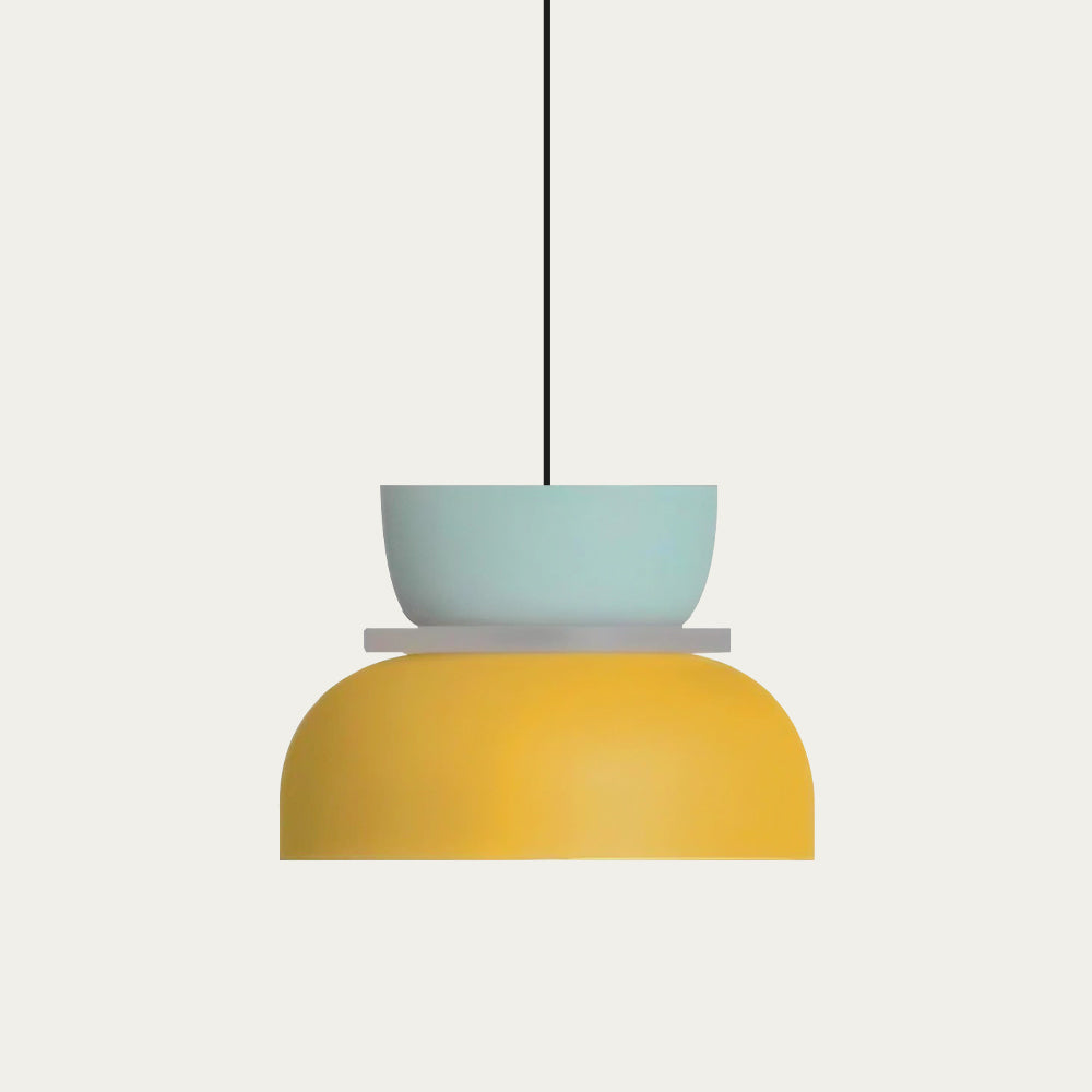 Hanglamp Nordic Color Block Aluminium Acryl Macaron 29cm E27 | Sansoti