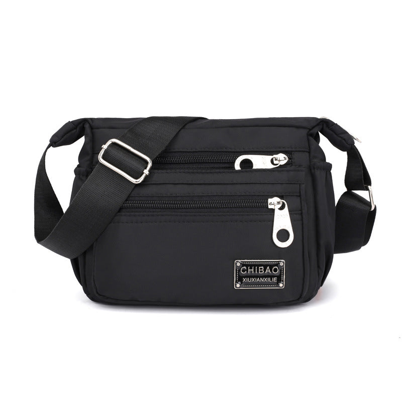 Crossbody Shoulder Bag Nylon Water-Repellent Multiple Compartments Adjustable Strap Women's Travel Everyday Use Compact | Sansoti