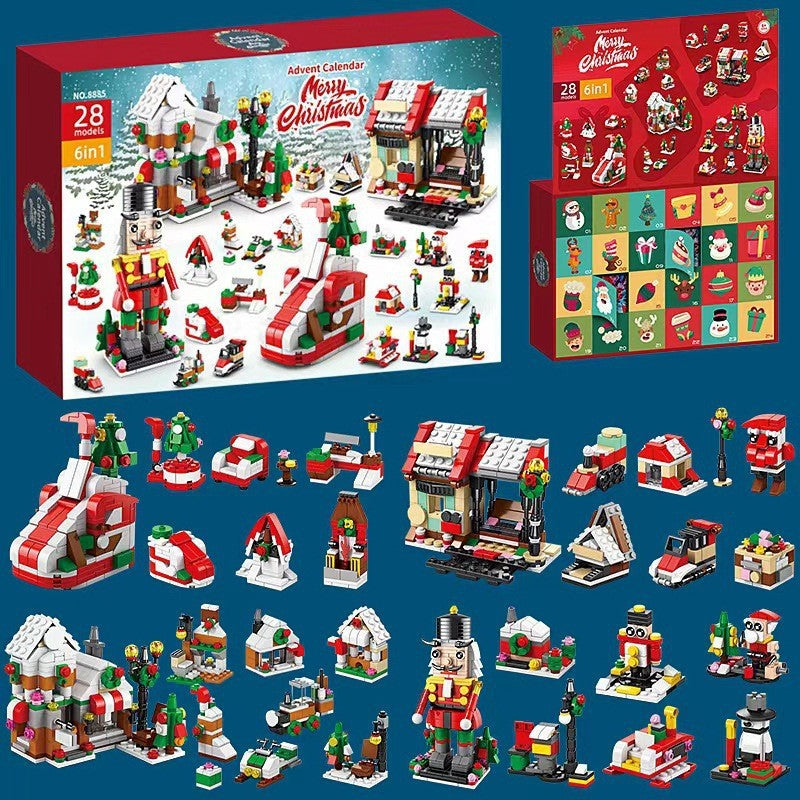 Calendrier de l’Avent en briques de construction, 24 jours, modèles de Noël, jouet créatif et éducatif en ABS pour enfants, complet | Sansoti