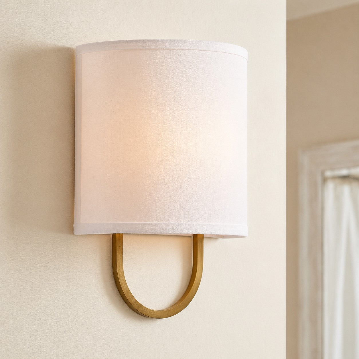 Wandlamp Stoffen Kap – Moderne Slaapkamer Wandverlichting voor Sfeervolle Ambiance | Sansoti
