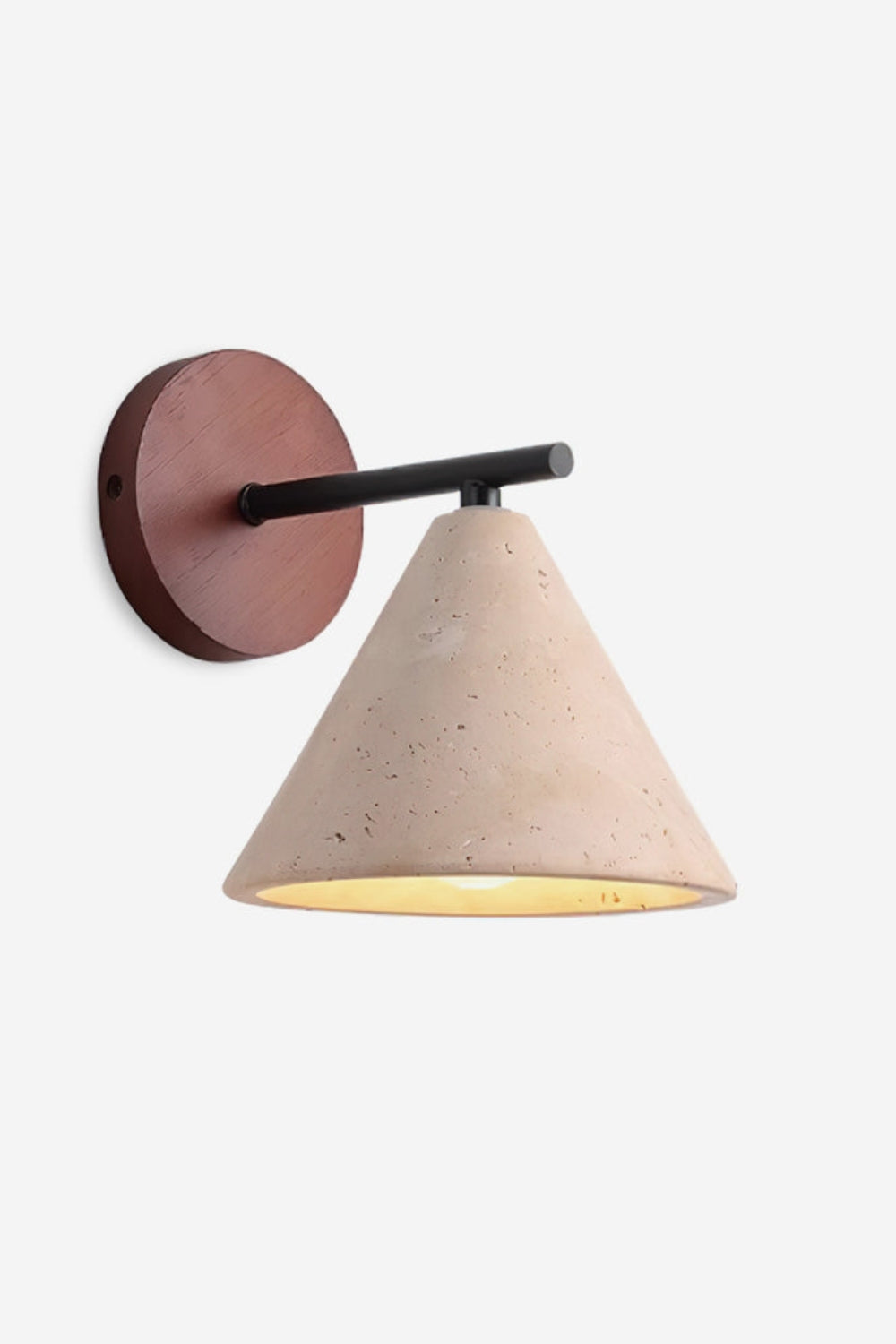 Travertijn Wandlamp Taps Toelopend Design Minimalistische Accentverlichting Slaapkamer Woonkamer | Sansoti