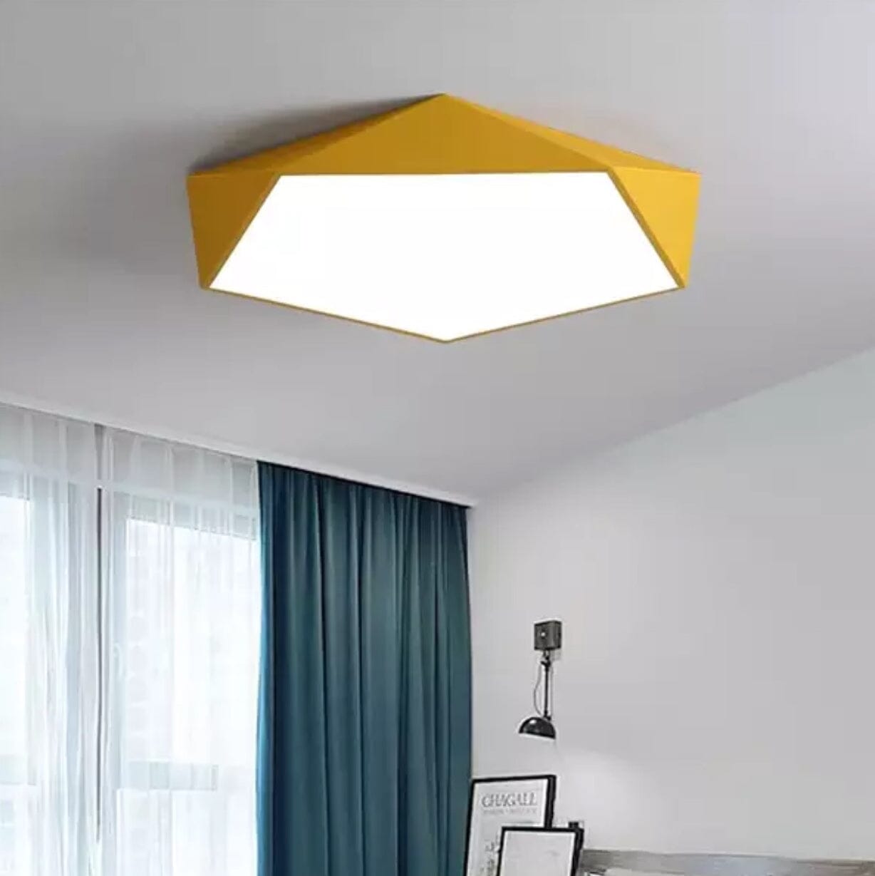 Moderne Geometrische LED-Plafondlamp – Scandinavisch Design in Meerdere Kleuren en Maten | Sansoti