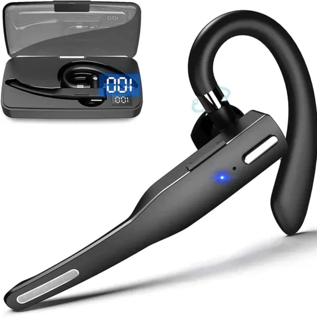Draadloze Headset met Dubbele Microfoon en Geluidsonderdrukking voor Heldere Gesprekken Thuiswerken Kantoor | Sansoti
