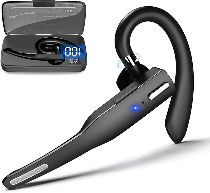 Draadloze Headset met Dubbele Microfoon en Geluidsonderdrukking voor Heldere Gesprekken Thuiswerken Kantoor | Sansoti