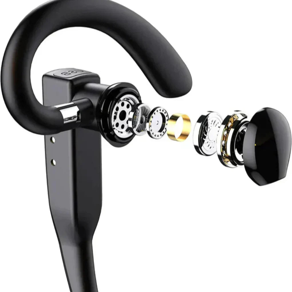 Draadloze Headset met Dubbele Microfoon en Geluidsonderdrukking voor Heldere Gesprekken Thuiswerken Kantoor | Sansoti