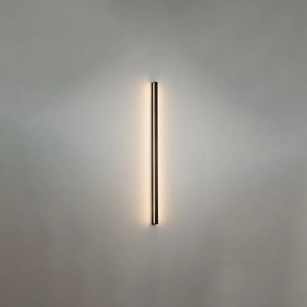 Moderne Lineaire LED Wandlamp Zwart – Strakke Muuraansluiting voor Hal & Gang | Sansoti