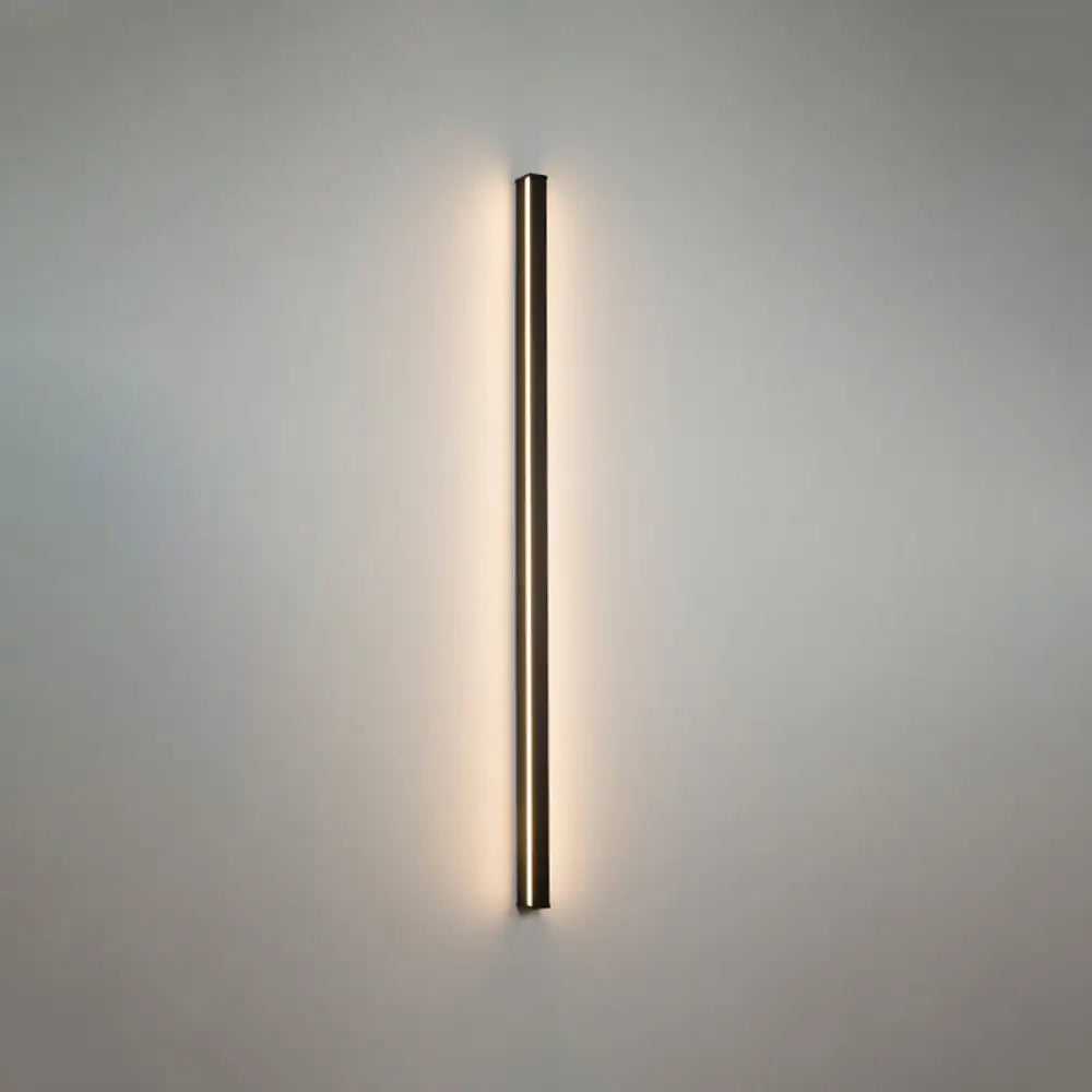 Moderne Lineaire LED Wandlamp Zwart – Strakke Muuraansluiting voor Hal & Gang | Sansoti