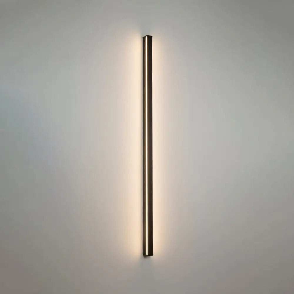 Moderne Lineaire LED Wandlamp Zwart – Strakke Muuraansluiting voor Hal & Gang | Sansoti