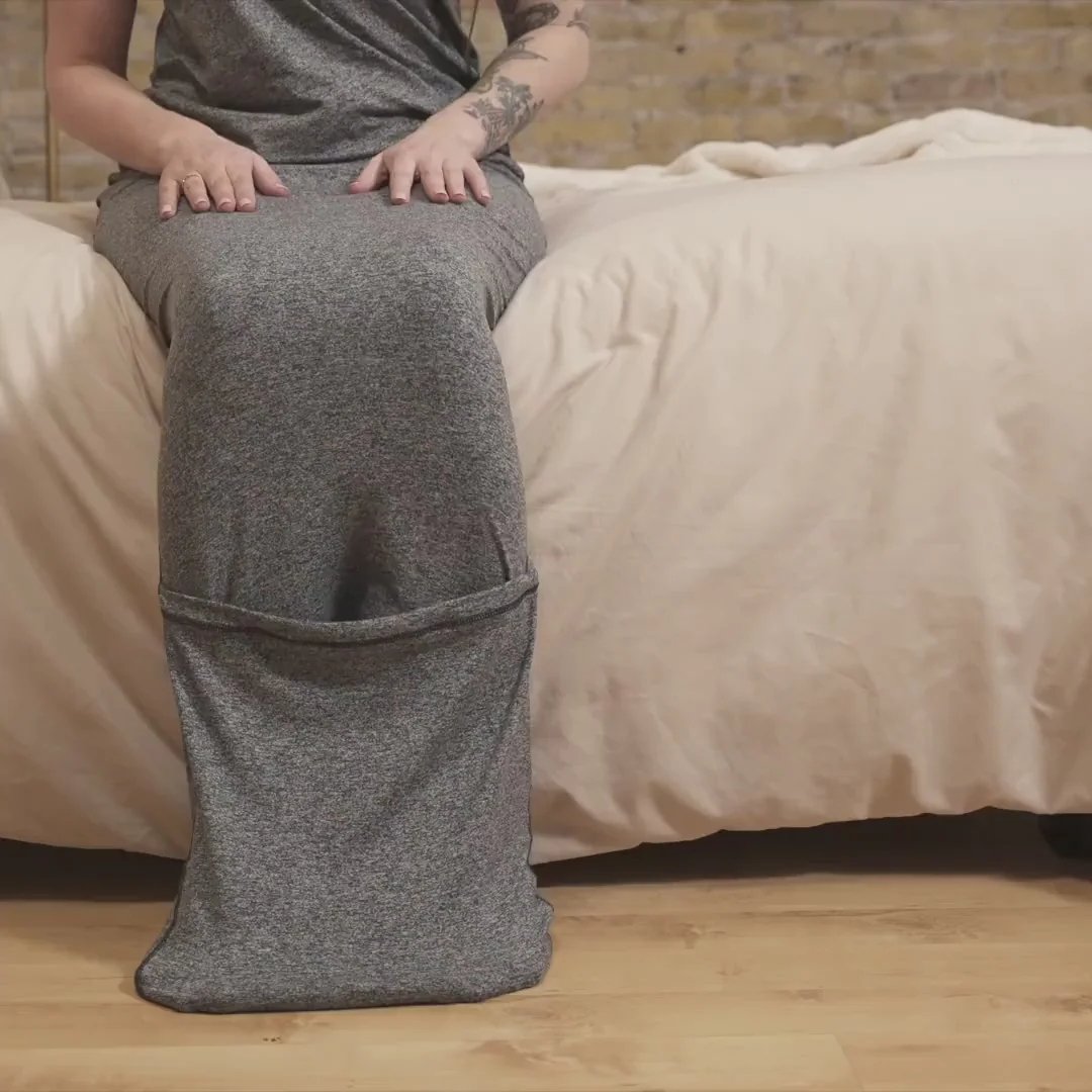 Draagbare Slaapcocon met Compressietherapie voor Diepe Ontspanning en Stressvermindering Volwassenen Grijs | Sansoti