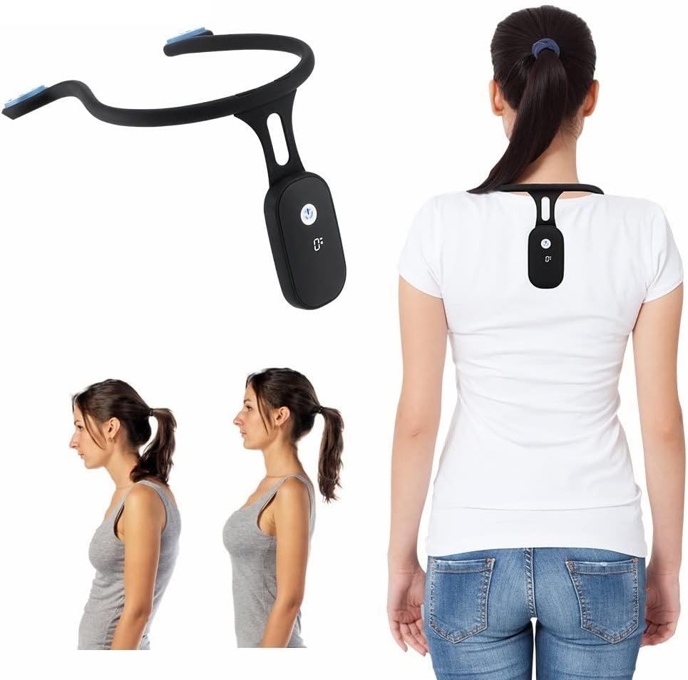 Nekhouding Corrector Volwassenen Kinderen Siliconen Body Wrap Postuur Ondersteuning Zwart Blauw Roze | Sansoti