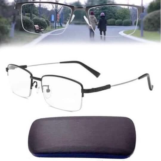 Progressive Lesebrille mit automatischer Anpassung — Blaulichtfilter & UV-Schutz für entspanntes Sehen | Sansoti