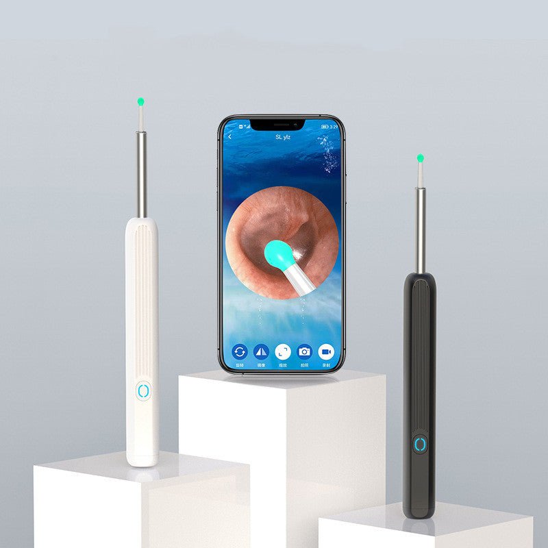 Ear Exam Camera with Silicone Cleaning Attachment and LED Lighting | Sansoti