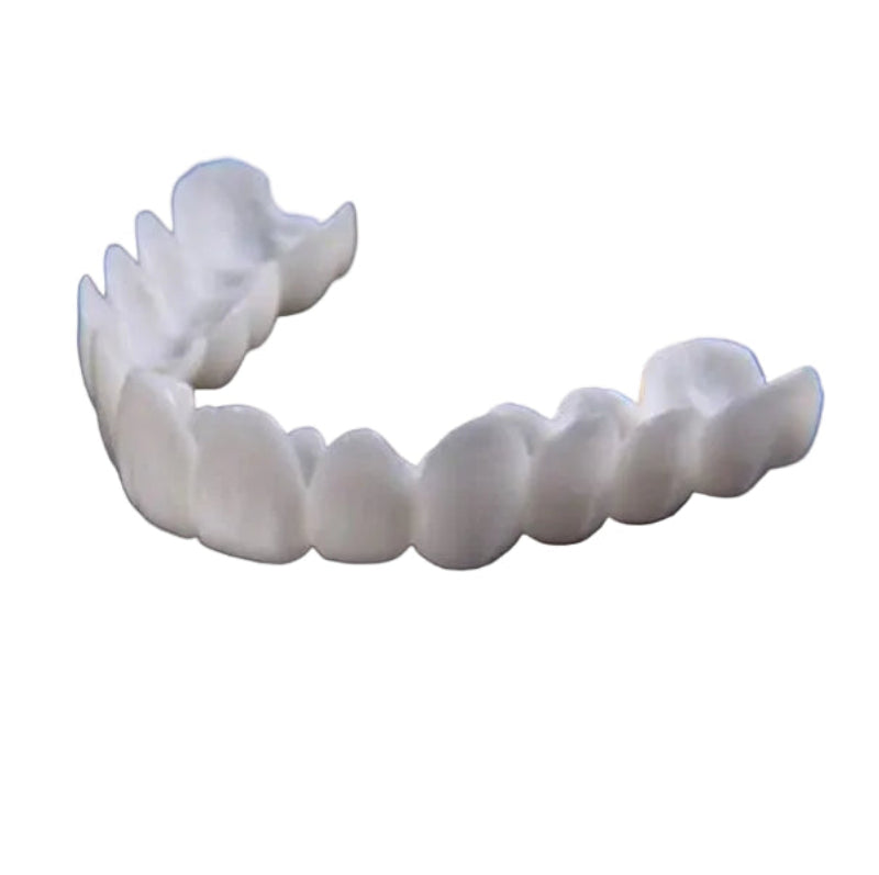 Cosmetic Snap-On Dental Veneer, White, Flexible, Reusable DIY Tooth Cover for Upper Teeth and a Beautiful Smile | Sansoti