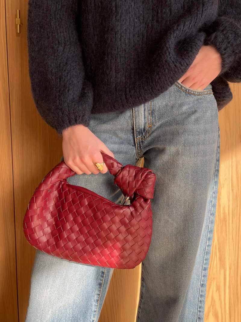 Gevlochten Mini-Handtas Isabella Dames Compacte Elegante Schoudertas Vakantie Essentials Strandtas Zomer | Sansoti