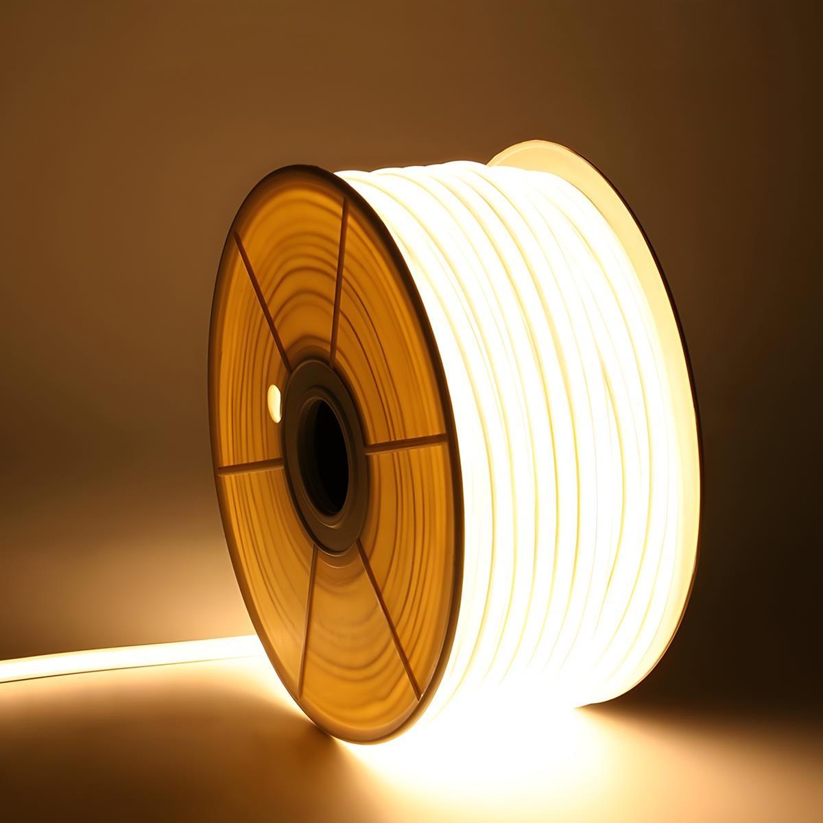 Bande LED extérieure Solaire 5W Blanc chaud IP65 Jardin Escalier Terrasse Encastré Bande lumineuse flexible 3000K Allée Sentier Éclairage d’ambiance Extérieur | Restfield