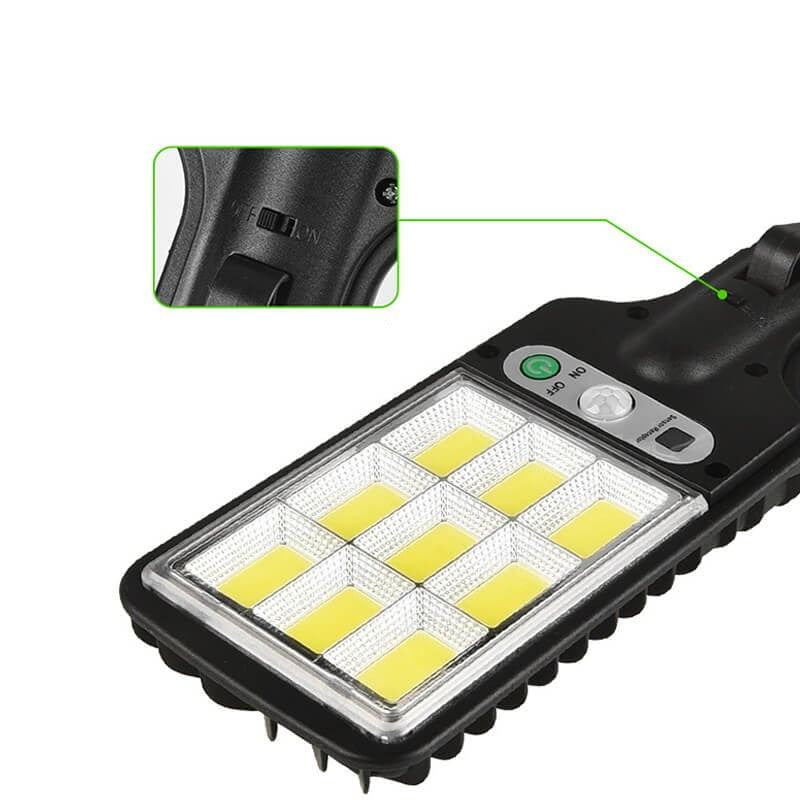 Waterproof Solar Outdoor Lamp with Motion Sensor 100W – IP67 LED Floodlight for Yard, Driveway and Garden with Remote Control | Sansoti