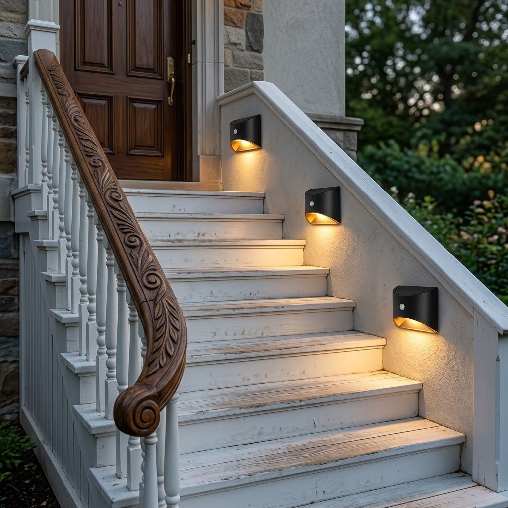 Solarbetriebene Außenlampe mit Bewegungssensor, IP65, wasserdichte LED-Beleuchtung für Garten, Wand, Weg und Einfahrt | Sansoti