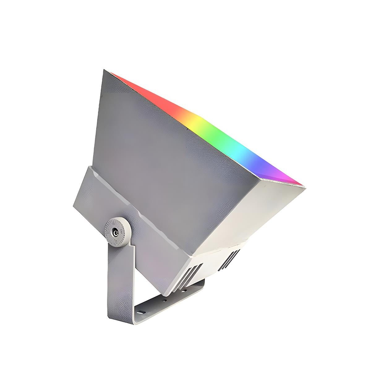 LED Scheinwerfer RGB Aluminium Grau IP65 Garten Fassade Baum Akzentbeleuchtung Außenstrahler Farbbeleuchtung Villa | Restfield