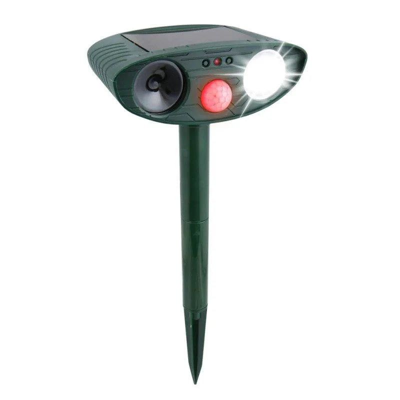 Solar-Powered Ultrasonic Garden Repellent with Motion Sensor for Animal Deterrence Outdoor Protection up to 225m² | Sansoti