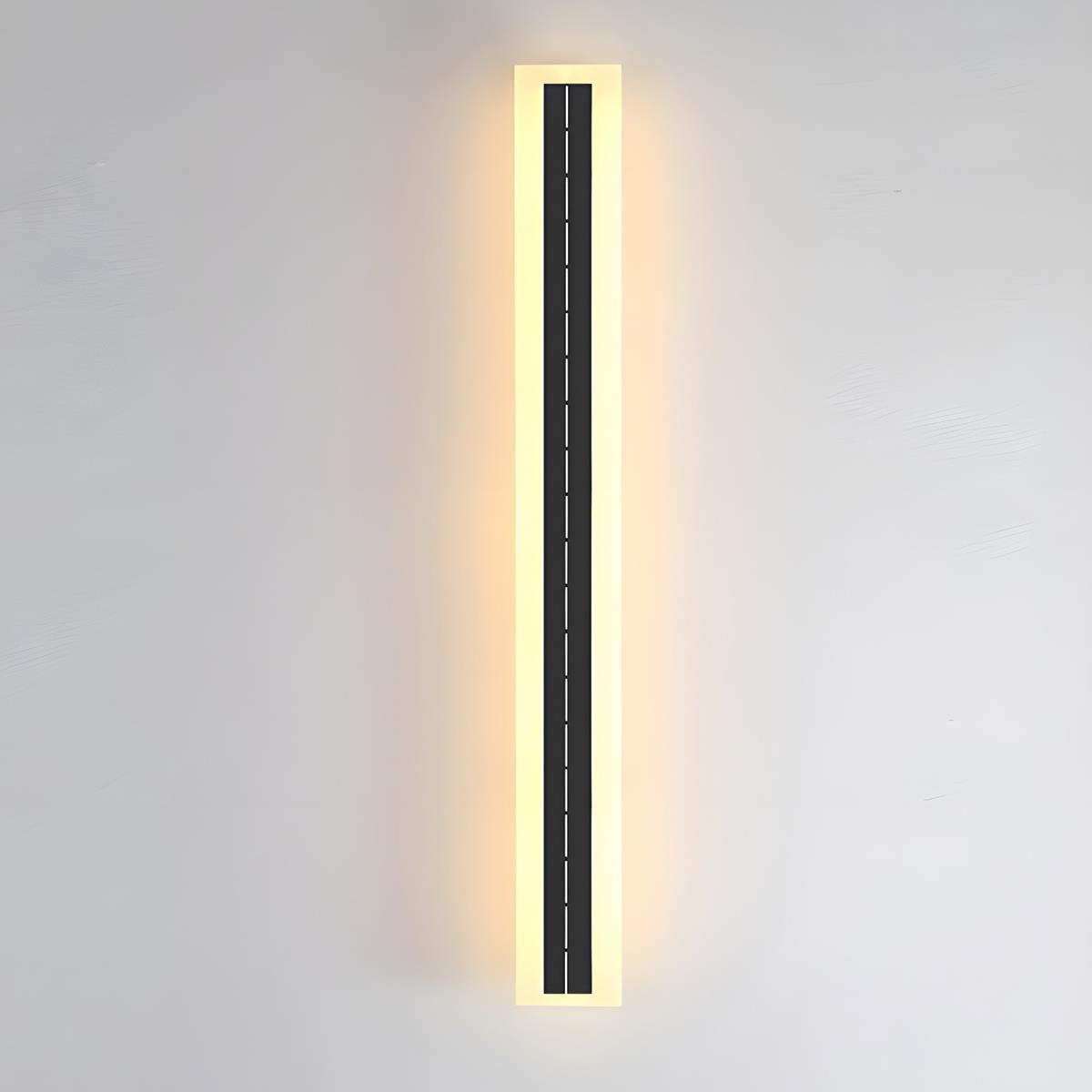 Solar-powered Outdoor Wall Light LED Strip Aluminum Waterproof IP65 for Garden Patio Facade Driveway | Sansoti