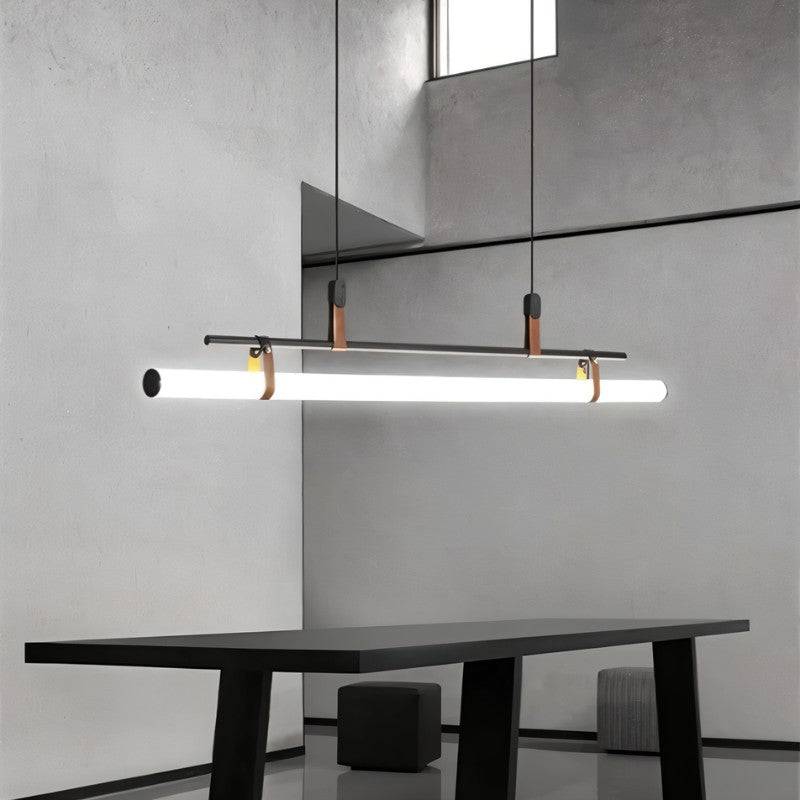 Minimalistische LED-Hängeleuchte mit schlankem Röhrendesign und gerichtetem Arbeitslicht | Restfield