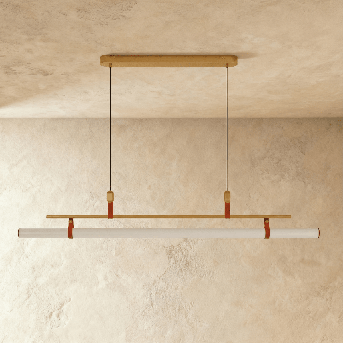 Minimalistische LED-Hängeleuchte mit schlankem Röhrendesign und gerichtetem Arbeitslicht | Restfield