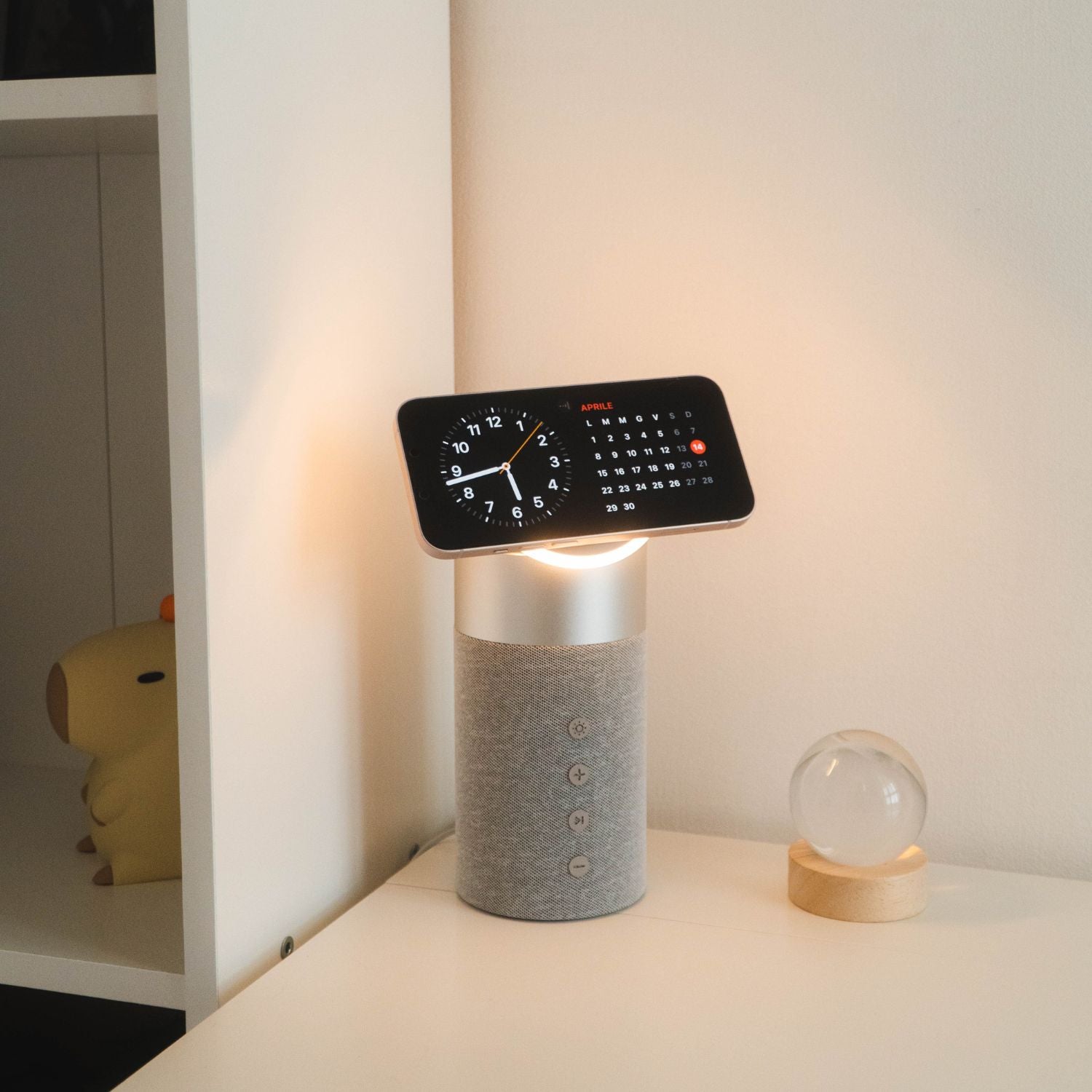 Draadloze Speaker met Oplaadfunctie – 3-in-1 Bluetooth Speaker, MagSafe Powerbank & Sfeerverlichting | Sansoti