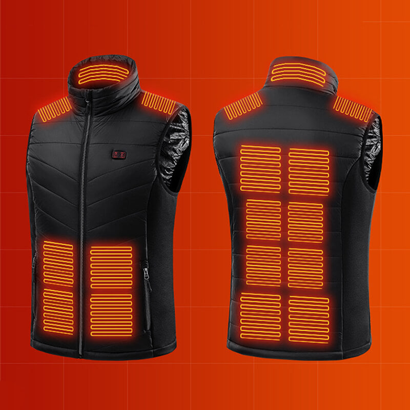Verwarmingsvest met USB-Oplaadbare Verwarmingszones | Grafeen-Verwarmingstechnologie voor Outdoor & Winter | Sansoti