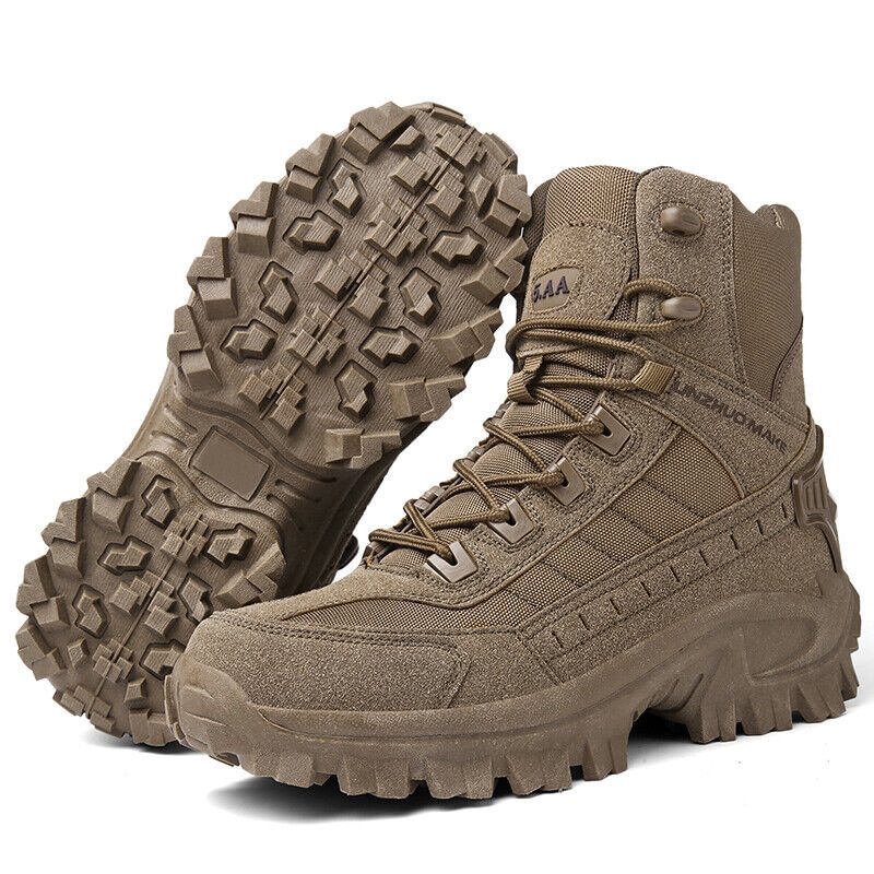 Waterdichte Werkschoenen Hoog met Antislip Zool Versterkte Enkel en Steunzool voor Outdoor Bouw Tuin | Sansoti
