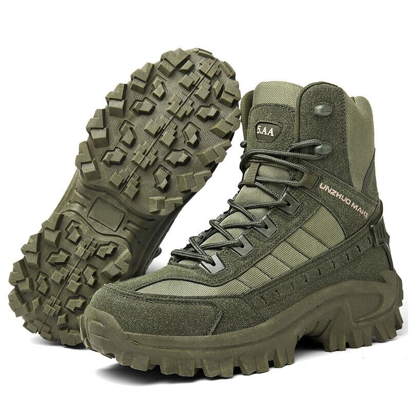 Waterdichte Werkschoenen Hoog met Antislip Zool Versterkte Enkel en Steunzool voor Outdoor Bouw Tuin | Sansoti