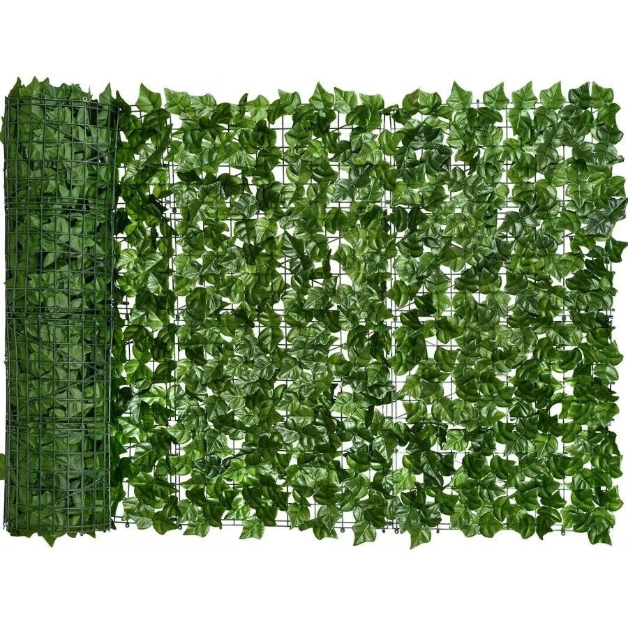 Kunstklimop Haag Uitschuifbare Tuinafscheiding Privacy Scherm Groen Bladerdek Flexibel 300x50cm | Sansoti