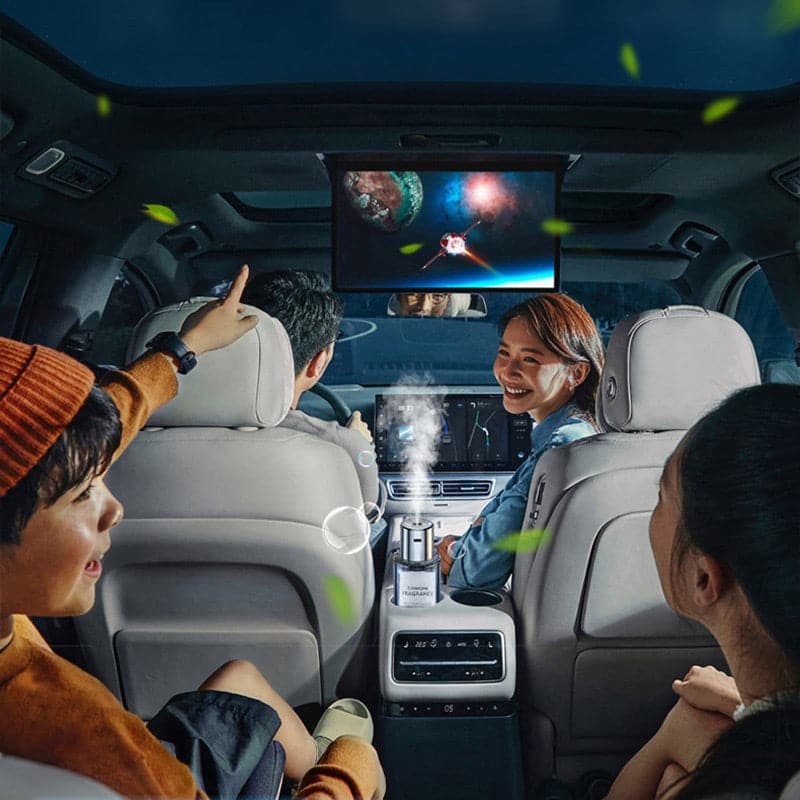 Automatische Auto-Luchtverfrisser met Ultrasone Vernevelingstechnologie – 5 Standen – Alcoholvrij – 160ml | Sansoti