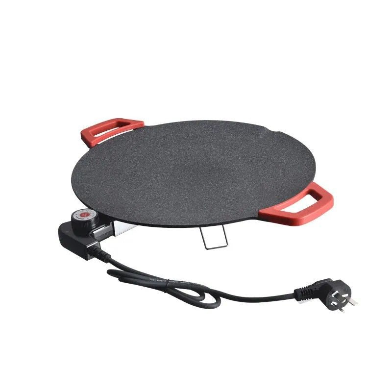 Rookvrije Elektrische Grillplaat – Multifunctionele Contactgrill voor Binnen en Buiten 28cm | Sansoti