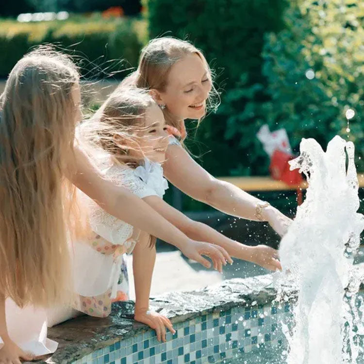 Fonteinpomp voor Vijver met Verstelbare Waterstroom en 3 Sproeikoppen | Sansoti