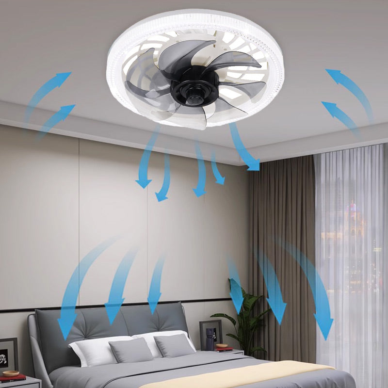 Ventilator met Verlichting – Rustgevend Licht en Koele Bries – Afstandsbediening – 4 Standen | Sansoti