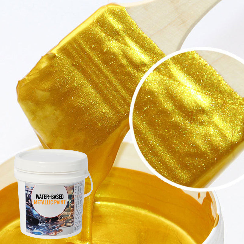 Metallic Verfafwerking Goud & Zilver 200g Waterbasis voor Decoratie Meubels Muren DIY Projecten Wonen | Sansoti
