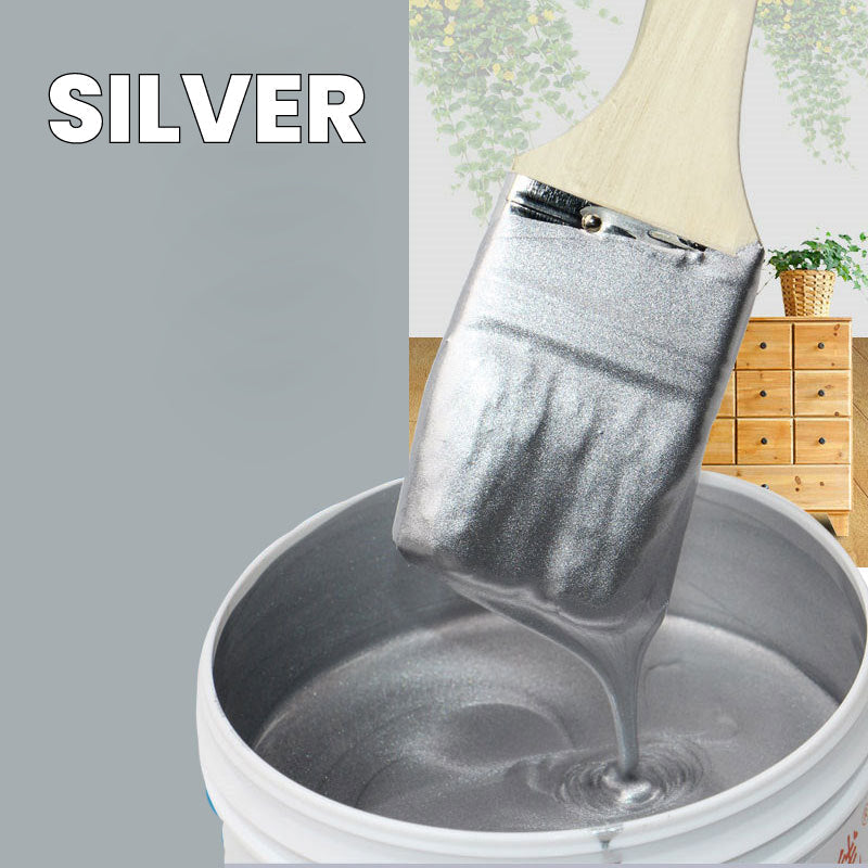 Metallic Verfafwerking Goud & Zilver 200g Waterbasis voor Decoratie Meubels Muren DIY Projecten Wonen | Sansoti